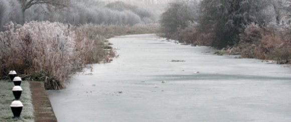 The canal in winter